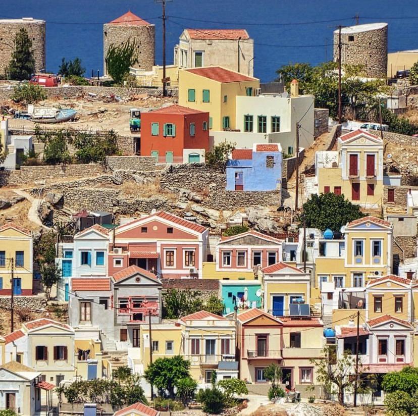 Little Blue In Chorio, Symi Villa Exterior photo