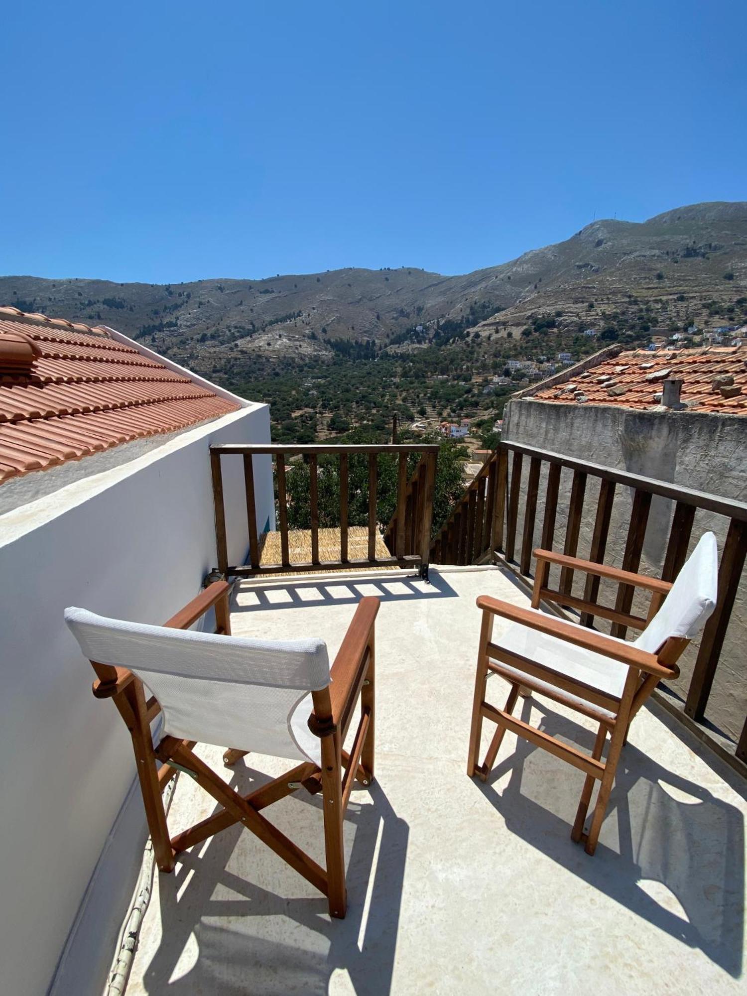 Little Blue In Chorio, Symi Villa Exterior photo